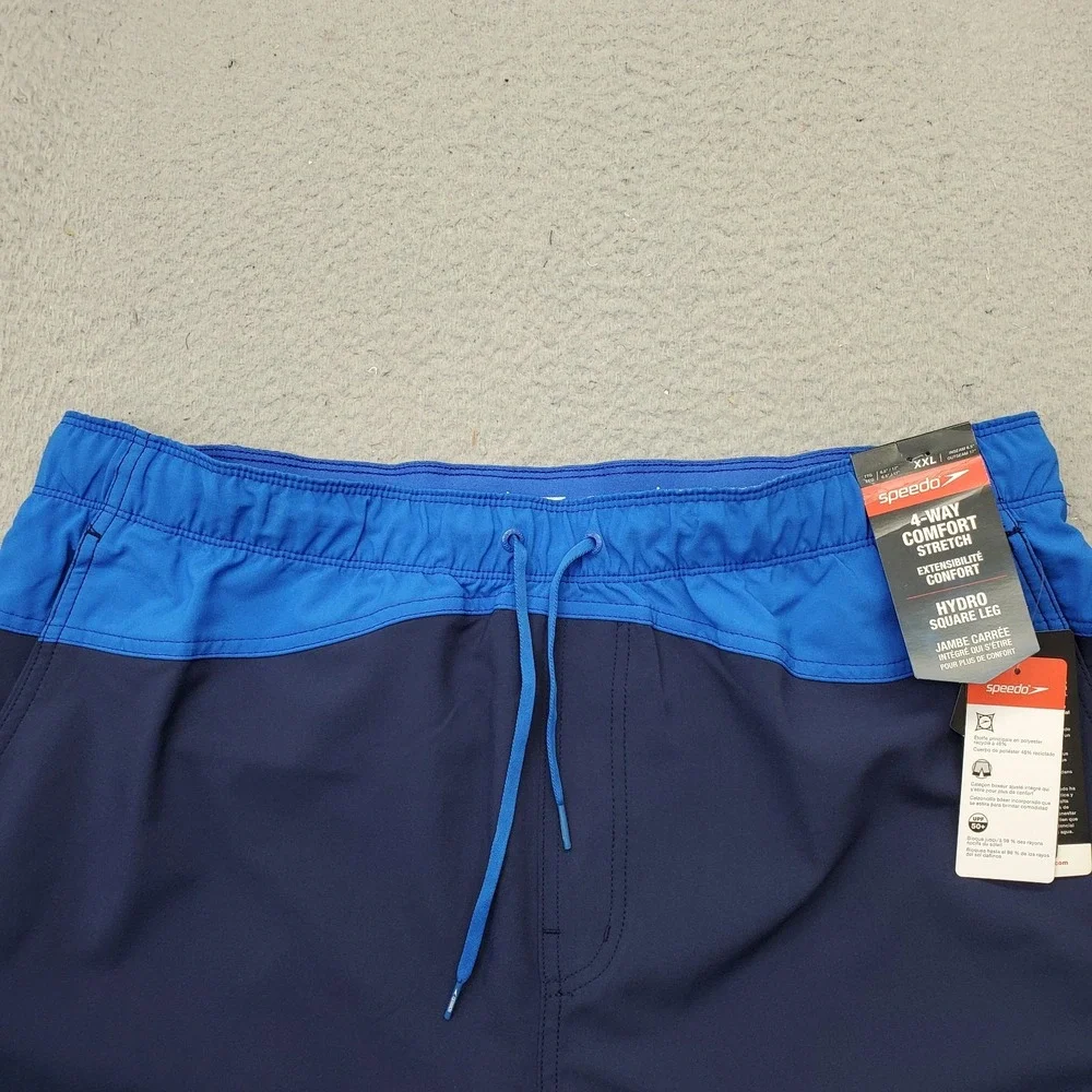 Speedo Hydro Square Leg Volley Swim Trunk Shorts Mens XXL Multi Surf Water Polo